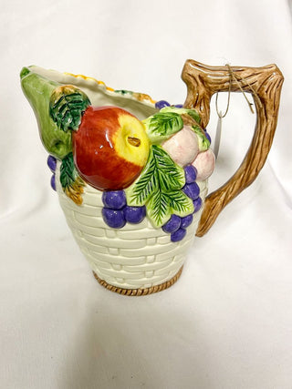 Sunflower and Apple Pitcher