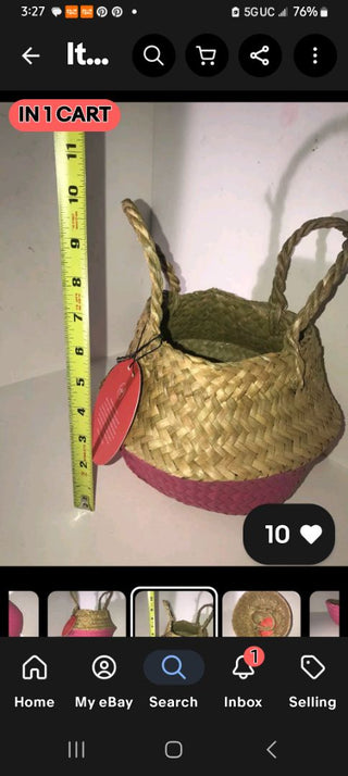 "Opal House" Palm Basket