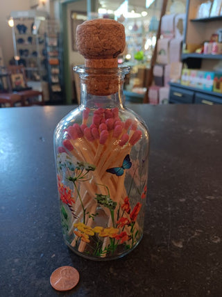 Sweet Floral Bottle w 40 Matches