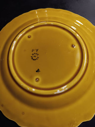 Vint French Majolica Plate 8"