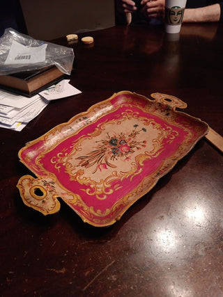 Hand painted French Style Tray