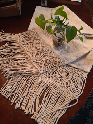 Macrame  Runner 13x17"