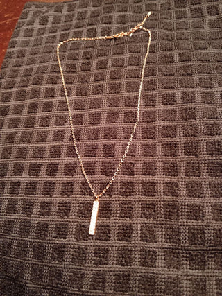 FauxDiamond Bar Neck