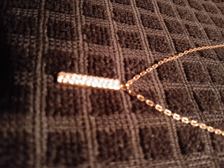 FauxDiamond Bar Neck
