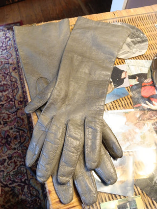 Vint. Italian Leather Gloves