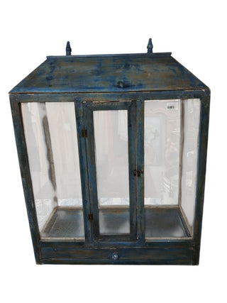 Rustic Wooden Birdcage Top Comes Off Centerpiece or Creative Reuse