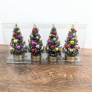 Boxed Set of 4 Sisel Trees - 4" Tall