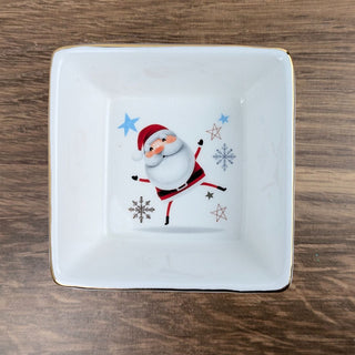 3" x 3" Santa Square Dish for Dips and Sweets