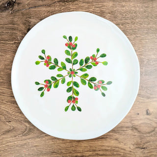Christmas Botanical 9" Melamine Plate