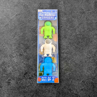 Astronaut Erasers - Set of 3