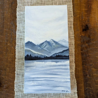 "Quiet Mountain" Beautiful Oil Painting, Original Art by D.S. Griffin