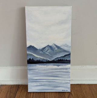 "Quiet Mountain" Beautiful Oil Painting, Original Art by D.S. Griffin