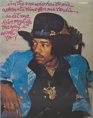Jimi Hendrix I'm the one..... poster 1968 AS IS