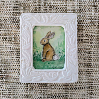 Small Bunny Watercolor,  Original Art by D.S. Griffin
