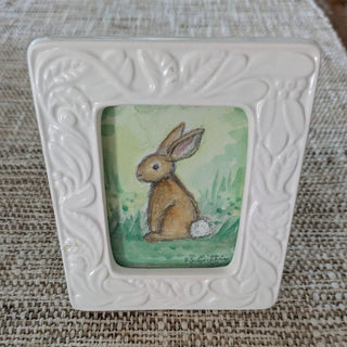 Small Bunny Watercolor,  Original Art by D.S. Griffin