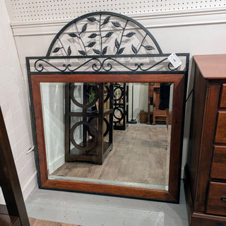 Lexington Beveled Wood and Metal Mirror 44Wx1Dx53H