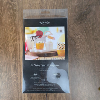 BACK TO SCHOOL BAKING CUPS WITH TOPPERS