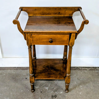 Vintage Wood Wash Stand 24Wx32Hx15D