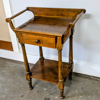 Vintage Wood Wash Stand 24Wx32Hx15D