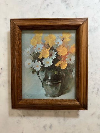 Yellow and White Daisy Flower Painting