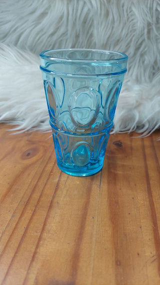 Beautiful Depression Aqua Blue Jelly Jam Glass Jar Tumbler (T&M)