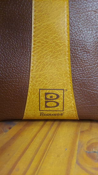 1970s Brunswick Vinyl Bowling Ball and Shoe case bag - (As Is)