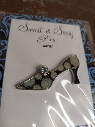 Smart & Sassy Shoe brooch pin by GANZ, NOS