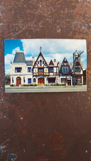 1950s Klas Restaurant Business card with "Stay Young" bohemian tale on back, Famous Chicagoland restaurant