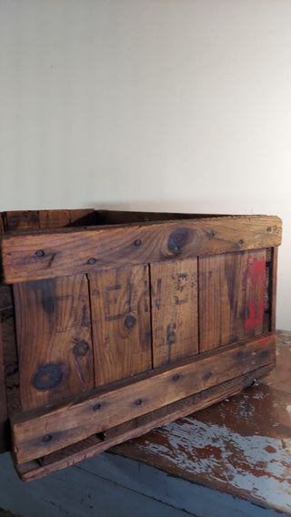 1962 Wooden Ocean Spray Crate, decor wall mount shelf vintage rustic farmhouse