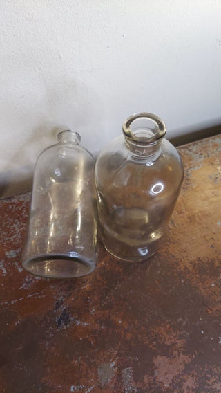 7" Apothecary medical pharmaceutical glass bottle by armstrong cork company