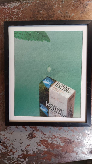1990s "Kool Natural" tobacciana - Kool Brand Advertising Promotional Lenticular 3D Design Art