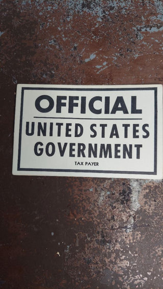 “Official United States Government Tax Payer” - Prohibition era liquor tax paper for legal liquor
