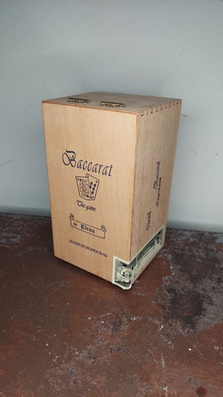 Baccarat "The Game" empty cigar box by Churchill cigars, tobacciana collectable storage