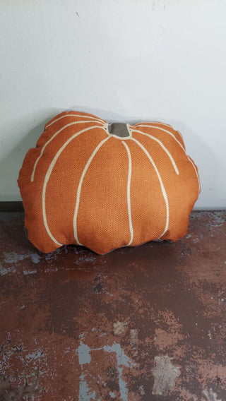 11" Pumpkin Cottage Farmhouse Decorative Accent Pillow - Locally Made