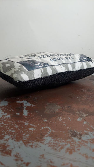 12" Ouija Board decorative accent pillow - Locally Made with Cotton & Boucle