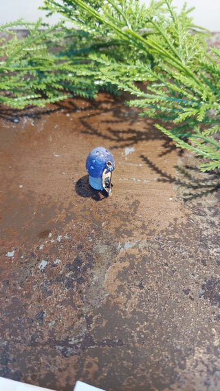 Small Purple - Hand painted - Mushroom Pin Brooch Plaster - Artist Original AS-IS