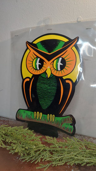 9” Owl - Halloween Diecut Paper Cutout by Beistle