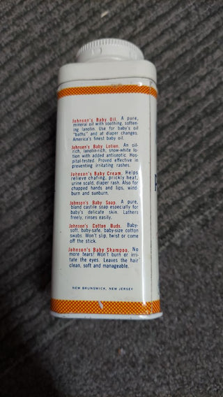 1950s - Johnson & Johnson - Hospital Baby Powder Metal Tin (As-Is) does come with some power