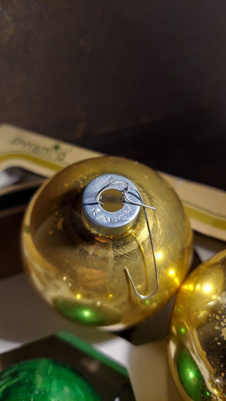 gold Mercury glass Christmas ornament by Rough