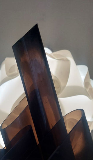 1985 Desk Organizer by Eldon Office Products - Vintage Storage Desk Plastic Smokey Black Artist Design Price is Firm