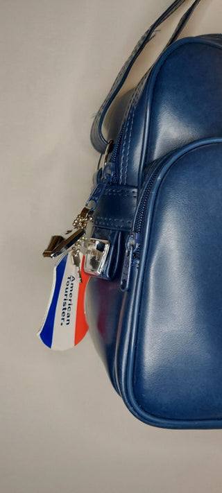 1970s American Tourister Navy Blue - Carry On Overnight Bag luggage, with key