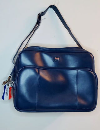 1970s American Tourister Navy Blue - Carry On Overnight Bag luggage, with key