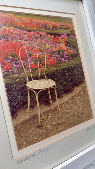 1970s "La Chaise, Paris" by Alan Klug - Signed Original Photograp, framed
