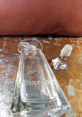 Heisey Late Puritan French Dressing Oil & Vinegar Cruet bottle with original stopper- 1937