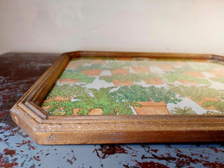 Folk Art Framed 1970s Terracotta Potted Houseplants Drawing Board Co Paper Art, wall art