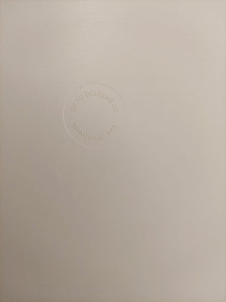 1960s MCM 4pc set - “Lap and utility tray” by David Douglas, Acca Ware, made in USA, blue and green center atomic design