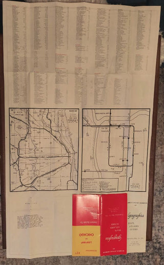 1978 "LOOP MAP Of CHICAGO" published by Geographia Map Co., Inc. copyrighted in MCMLXXVII - Framed (additional photos online) As-Is