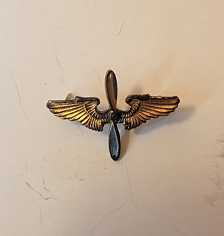 Prop & Wings cadet cap badge/sterling