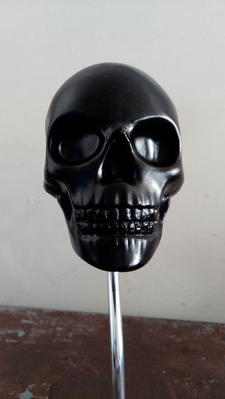 Artist Sculpted Half Skull Art Figurine Table Lamp - As-Is
