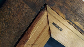 1960s Beautiful River Grove in Autumn Landscape Hand Carved Wood Frame -  Oil On Velvet - Chuy Moran workshop, Bob Ross style (AS-IS)